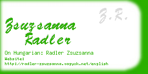 zsuzsanna radler business card